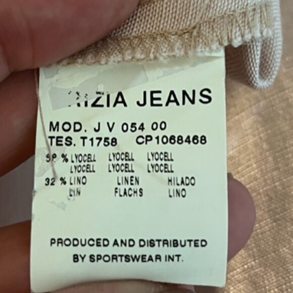 KRIZIA Designer Tailored Sheath Shirt Dress Pink Lace Collar Short Sleeve Sz 14 - Picture 16 of 16